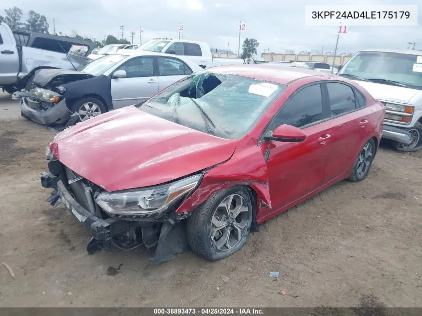 2020 Kia Forte Lxs VIN: 3KPF24AD4LE175179 Lot: 38893473