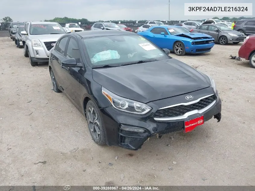 3KPF24AD7LE216324 2020 Kia Forte Lxs