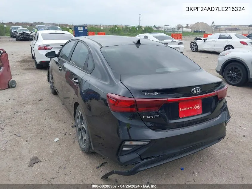 2020 Kia Forte Lxs VIN: 3KPF24AD7LE216324 Lot: 39288967