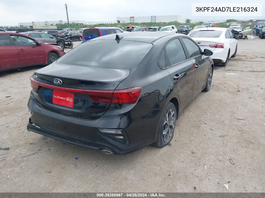 3KPF24AD7LE216324 2020 Kia Forte Lxs