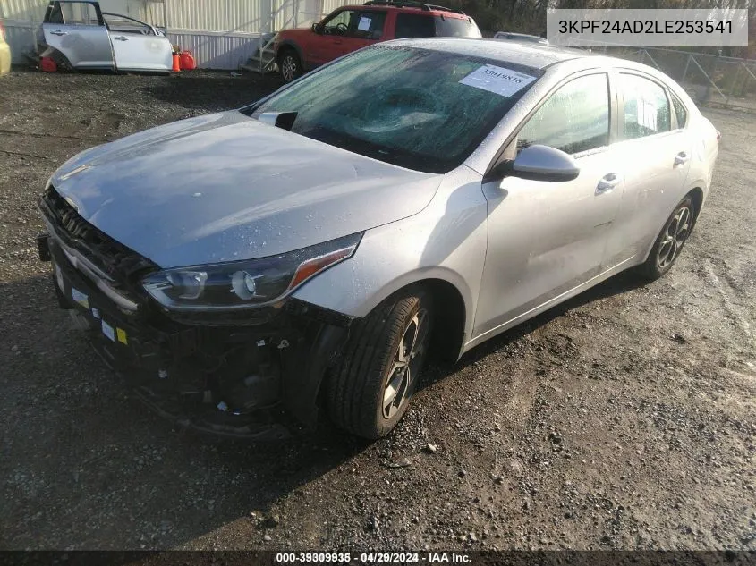 2020 Kia Forte Lxs VIN: 3KPF24AD2LE253541 Lot: 39309935