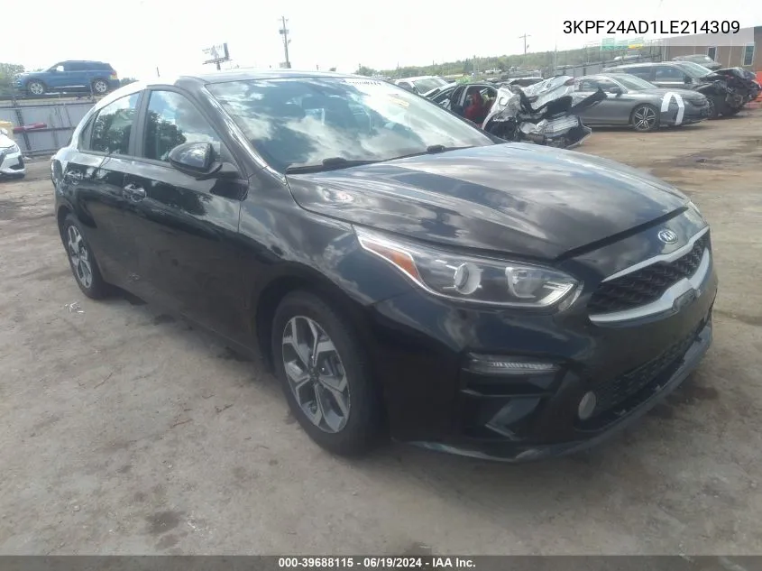 3KPF24AD1LE214309 2020 Kia Forte Lxs