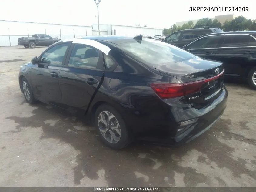 3KPF24AD1LE214309 2020 Kia Forte Lxs