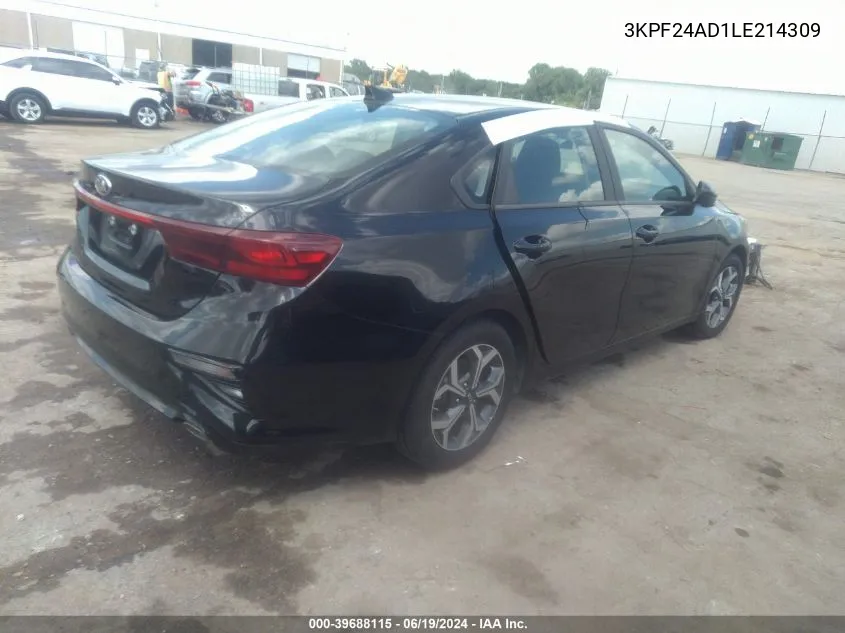 3KPF24AD1LE214309 2020 Kia Forte Lxs