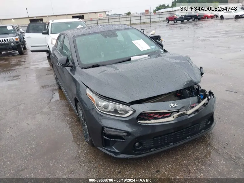 3KPF34AD0LE254748 2020 Kia Forte Gt-Line