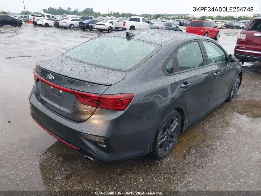 3KPF34AD0LE254748 2020 Kia Forte Gt-Line