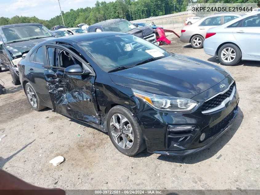 2020 Kia Forte Lxs VIN: 3KPF24AD5LE219464 Lot: 39722581