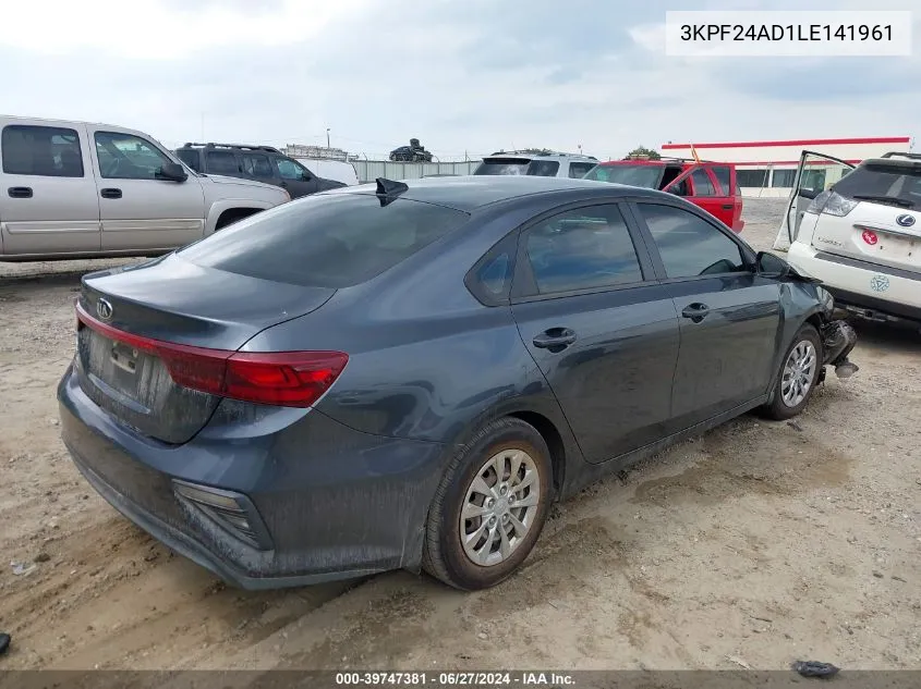 2020 Kia Forte Fe VIN: 3KPF24AD1LE141961 Lot: 39747381