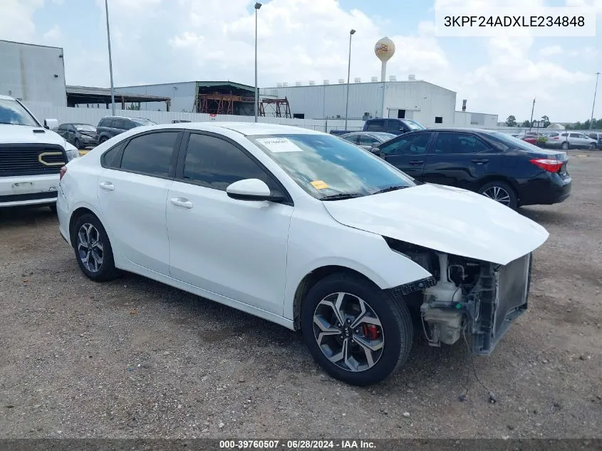 2020 Kia Forte Lxs VIN: 3KPF24ADXLE234848 Lot: 39760507