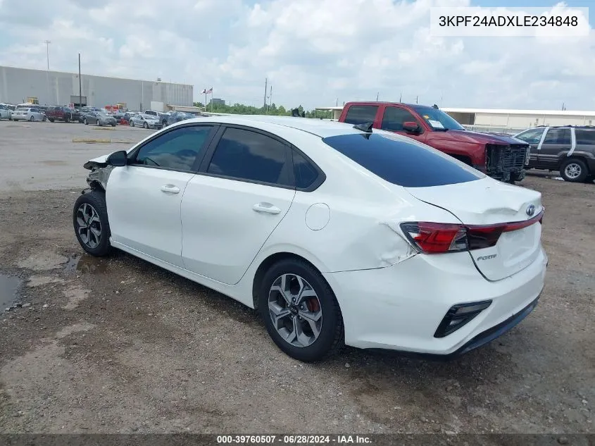 2020 Kia Forte Lxs VIN: 3KPF24ADXLE234848 Lot: 39760507