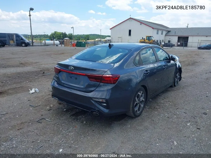 2020 Kia Forte Lxs VIN: 3KPF24AD8LE185780 Lot: 39760865