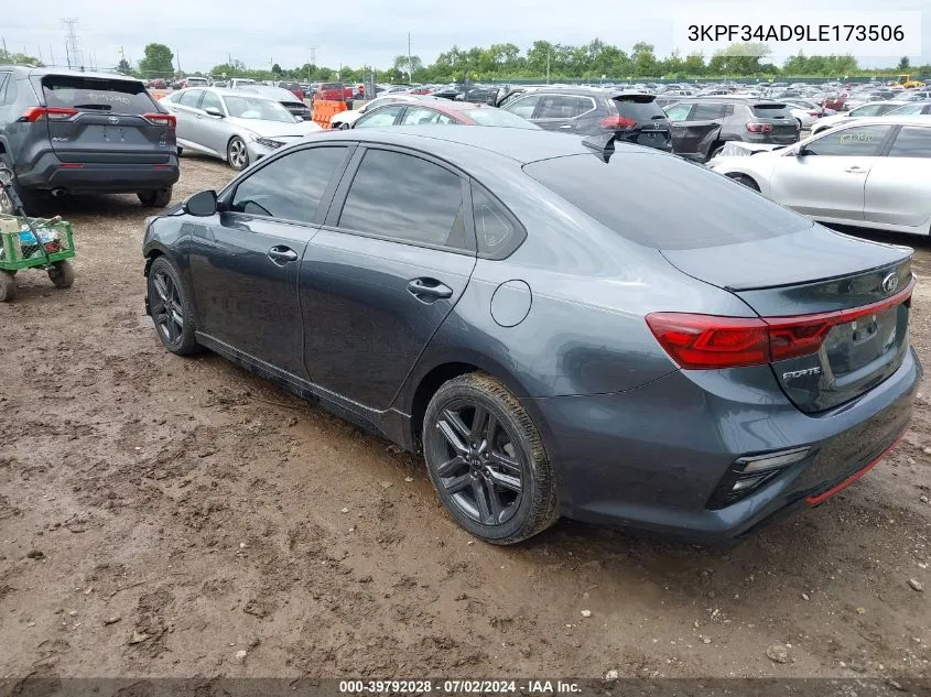 3KPF34AD9LE173506 2020 Kia Forte Gt-Line