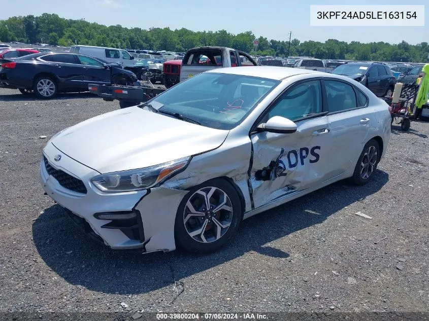 2020 Kia Forte Lxs VIN: 3KPF24AD5LE163154 Lot: 39800204