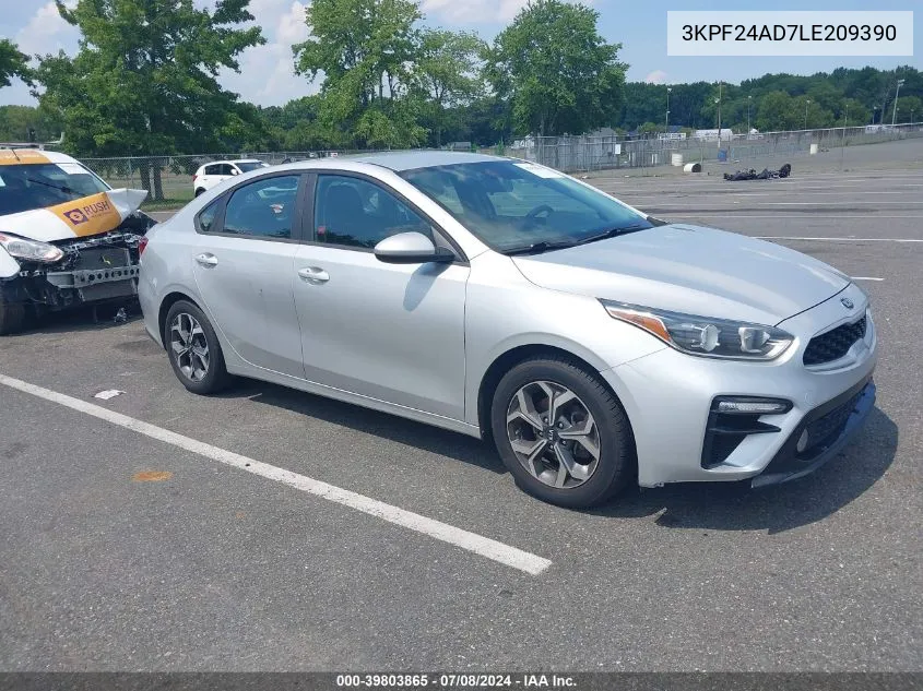 2020 Kia Forte Lxs VIN: 3KPF24AD7LE209390 Lot: 39803865