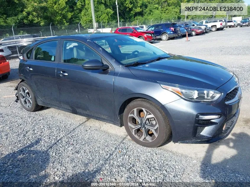 3KPF24AD8LE238400 2020 Kia Forte Lxs