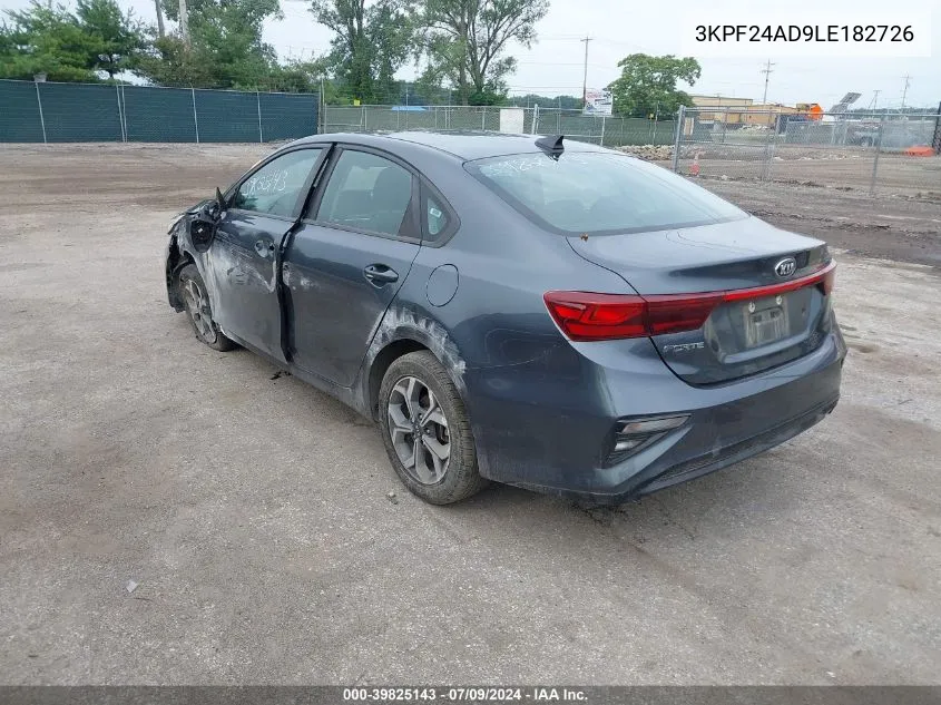 3KPF24AD9LE182726 2020 Kia Forte Lxs