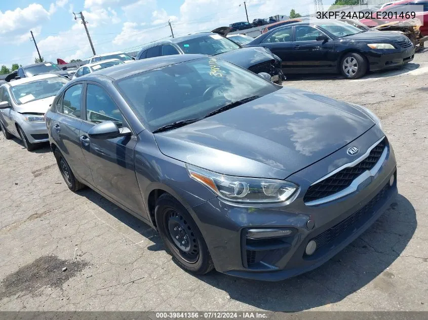 2020 Kia Forte Fe VIN: 3KPF24AD2LE201469 Lot: 39841356