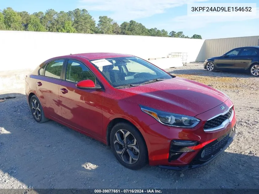 3KPF24AD9LE154652 2020 Kia Forte Lxs