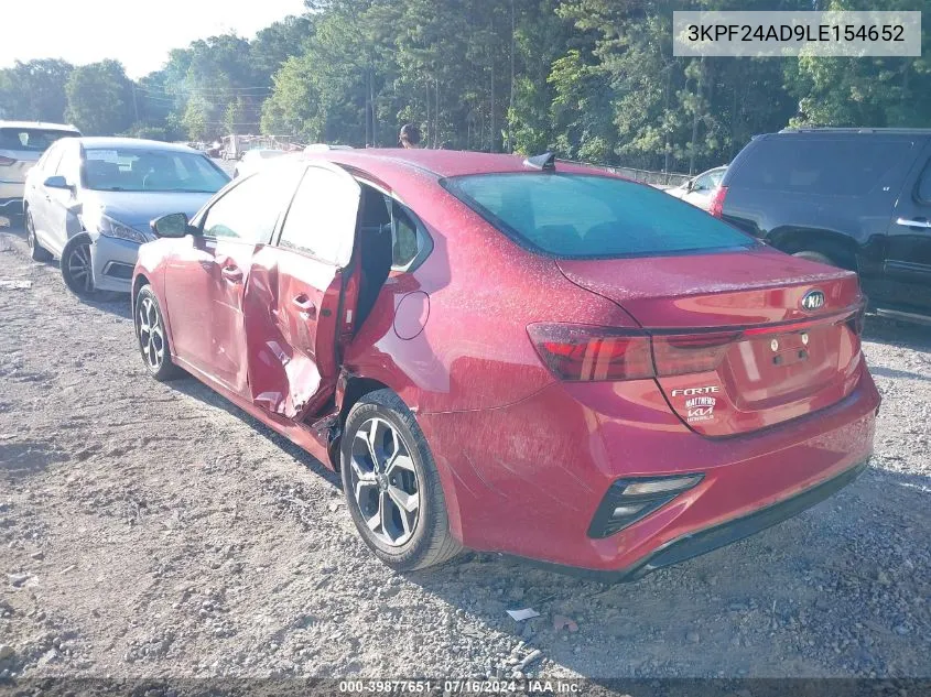 3KPF24AD9LE154652 2020 Kia Forte Lxs