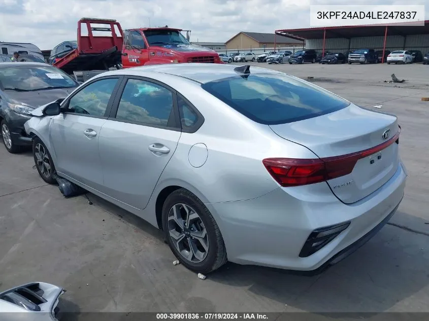 2020 Kia Forte Lxs VIN: 3KPF24AD4LE247837 Lot: 39901836