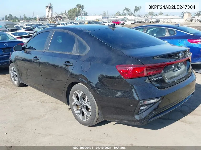 3KPF24AD2LE247304 2020 Kia Forte Lxs