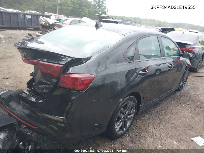 3KPF34AD3LE195551 2020 Kia Forte Gt-Line