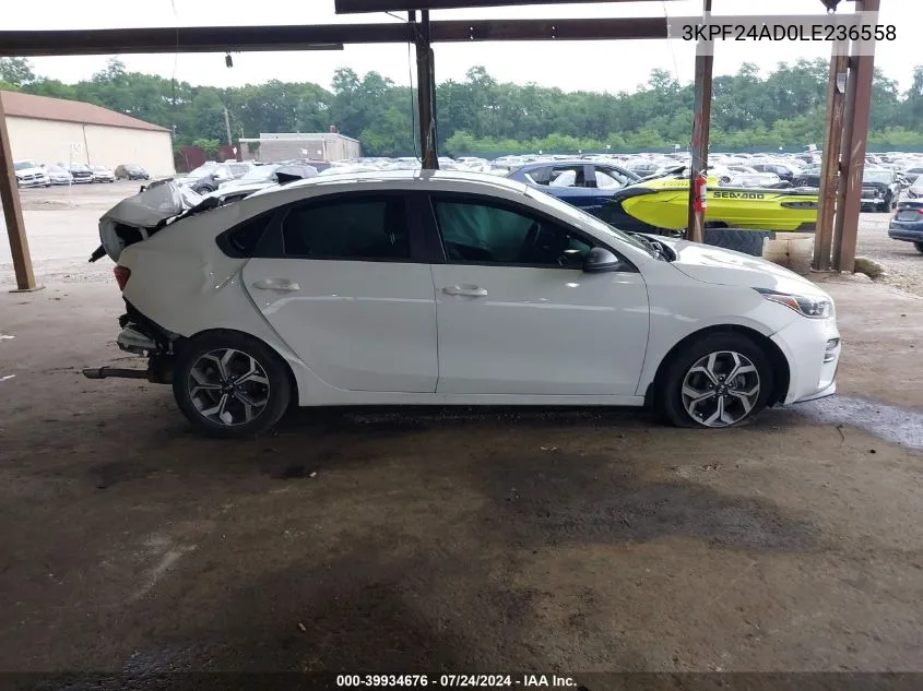 2020 Kia Forte Lxs VIN: 3KPF24AD0LE236558 Lot: 39934676