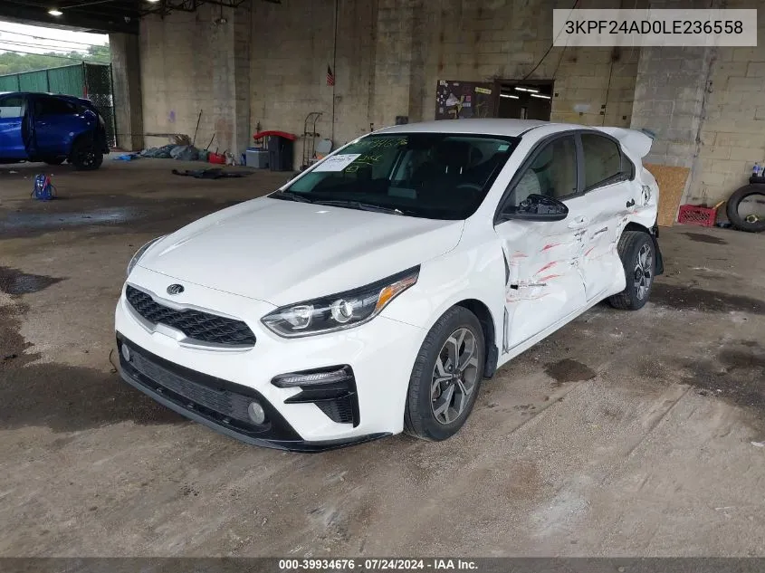 2020 Kia Forte Lxs VIN: 3KPF24AD0LE236558 Lot: 39934676