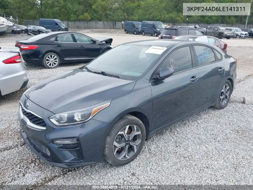 2020 Kia Forte Lxs VIN: 3KPF24AD6LE141311 Lot: 39954919