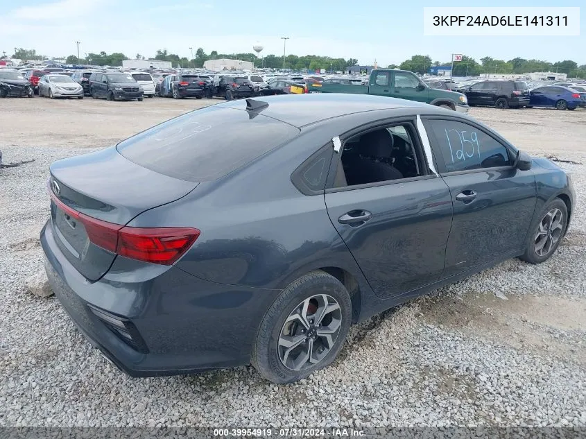 2020 Kia Forte Lxs VIN: 3KPF24AD6LE141311 Lot: 39954919