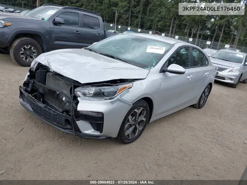 2020 Kia Forte Lxs VIN: 3KPF24AD0LE176460 Lot: 39954923