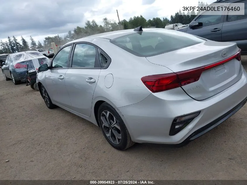 3KPF24AD0LE176460 2020 Kia Forte Lxs