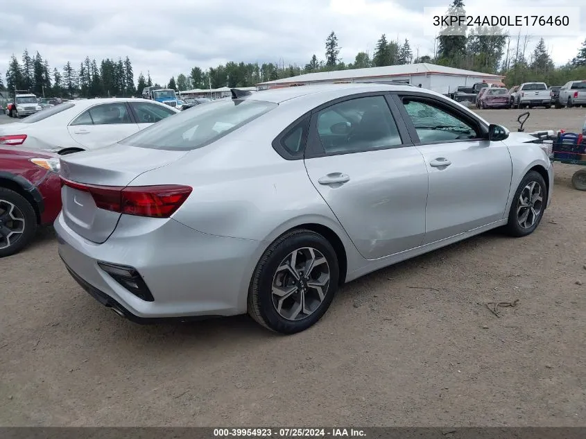 3KPF24AD0LE176460 2020 Kia Forte Lxs