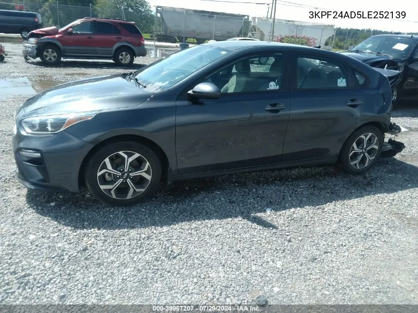 2020 Kia Forte Lxs VIN: 3KPF24AD5LE252139 Lot: 39967207