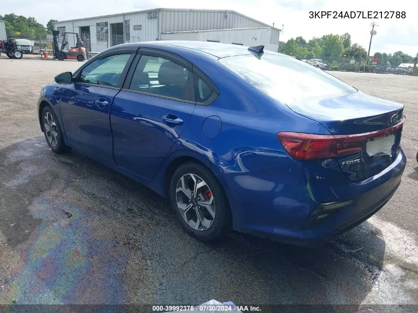 3KPF24AD7LE212788 2020 Kia Forte Lxs