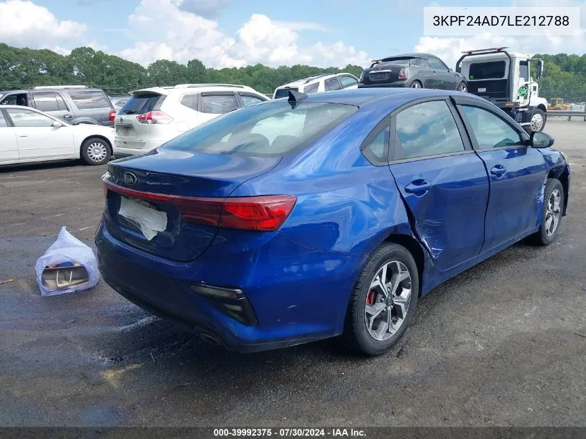 3KPF24AD7LE212788 2020 Kia Forte Lxs