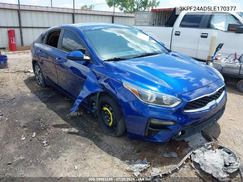 3KPF24AD5LE170377 2020 Kia Forte Lxs