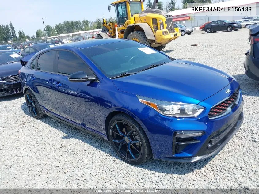 3KPF34AD4LE156483 2020 Kia Forte Gt-Line