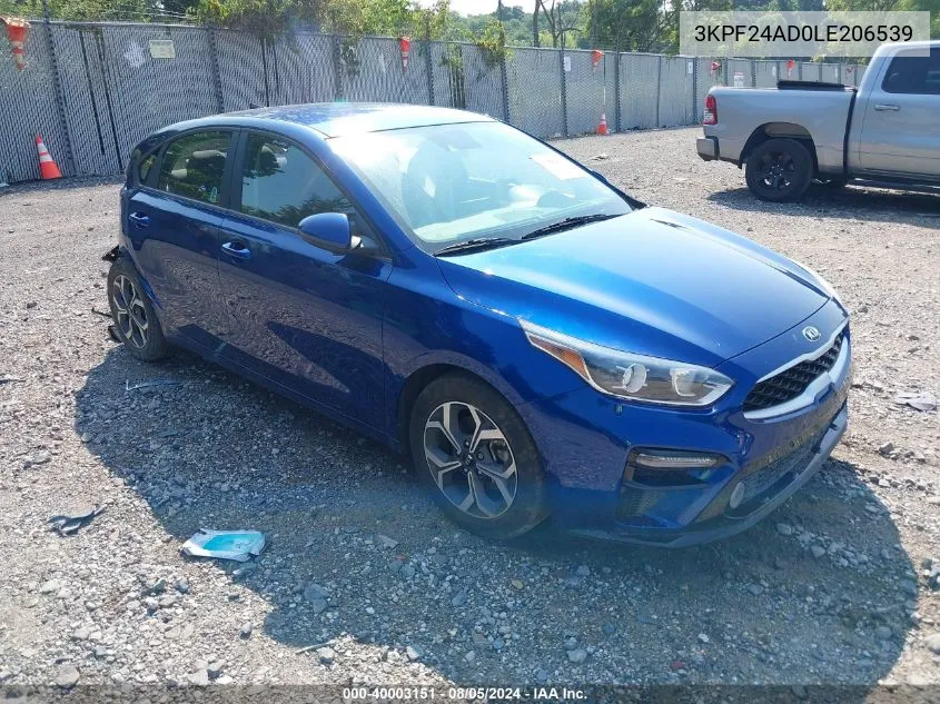 3KPF24AD0LE206539 2020 Kia Forte Fe/Lxs