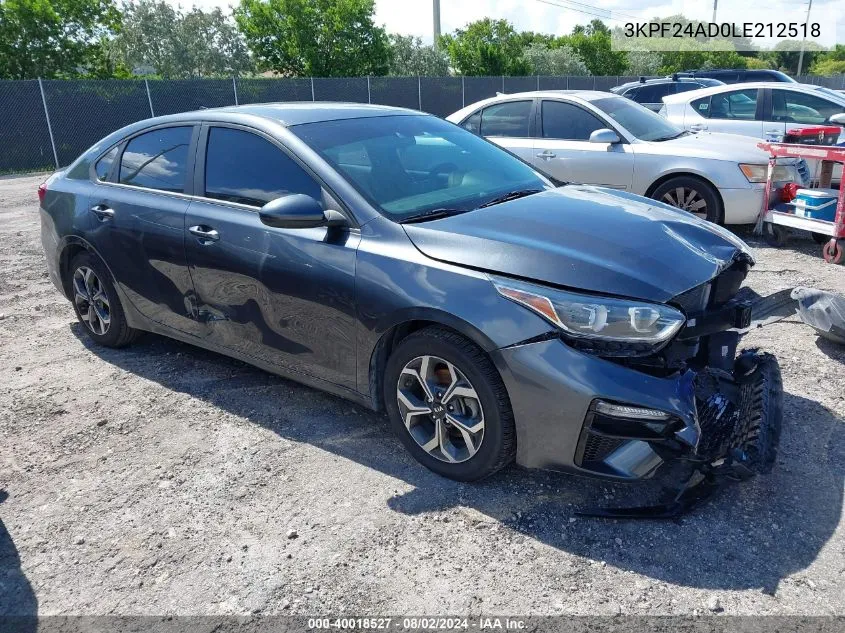 2020 Kia Forte Lxs VIN: 3KPF24AD0LE212518 Lot: 40018527