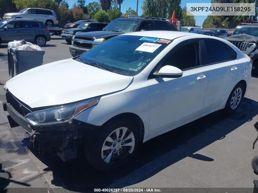 2020 Kia Forte Fe VIN: 3KPF24AD9LE158295 Lot: 40026297