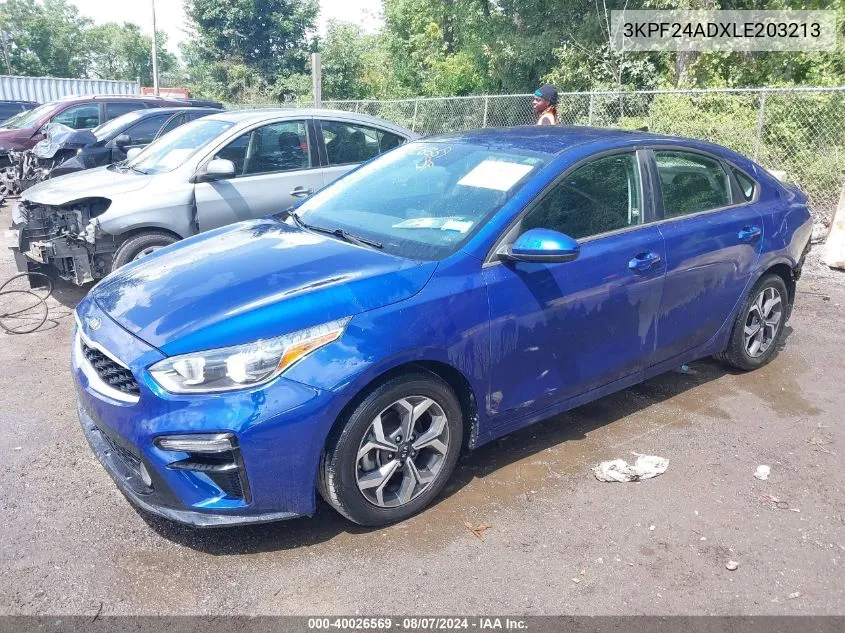 2020 Kia Forte Lxs VIN: 3KPF24ADXLE203213 Lot: 40026569