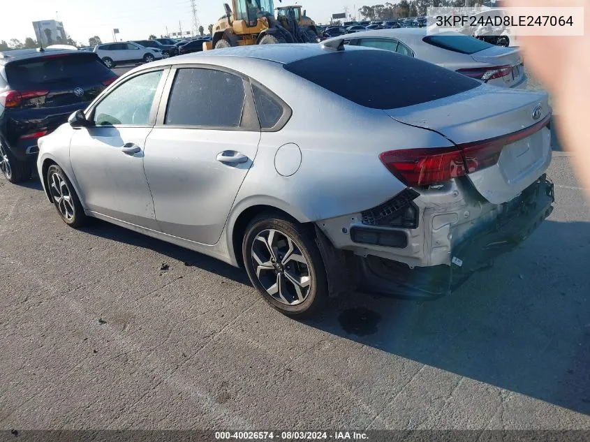 3KPF24AD8LE247064 2020 Kia Forte Lxs