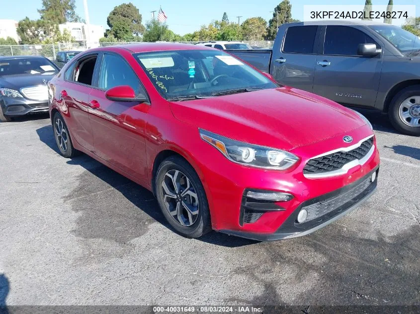 3KPF24AD2LE248274 2020 Kia Forte Lxs