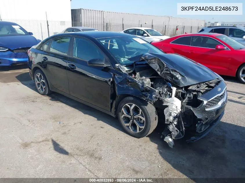 3KPF24AD5LE248673 2020 Kia Forte Lxs