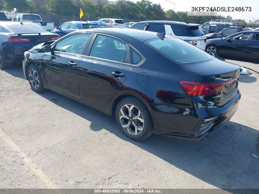 2020 Kia Forte Lxs VIN: 3KPF24AD5LE248673 Lot: 40032893