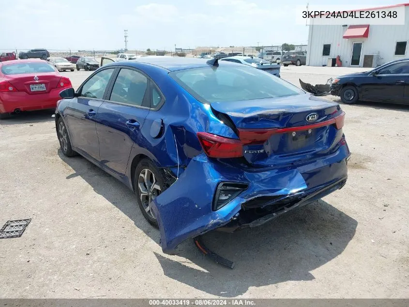 3KPF24AD4LE261348 2020 Kia Forte Lxs