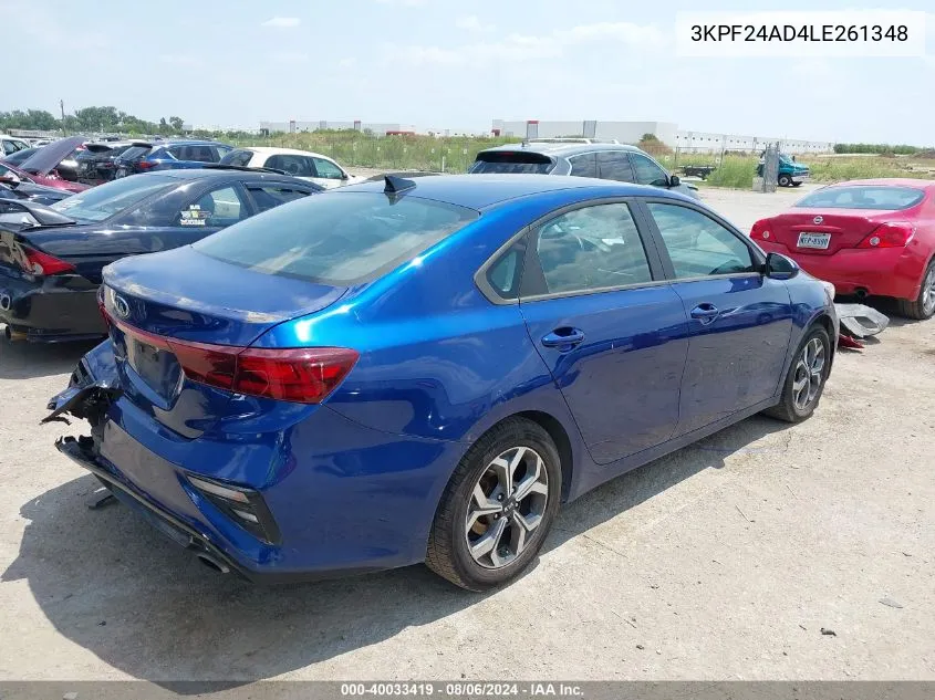 3KPF24AD4LE261348 2020 Kia Forte Lxs