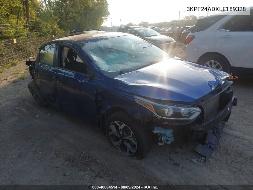 2020 Kia Forte Lxs VIN: 3KPF24ADXLE189328 Lot: 40064514