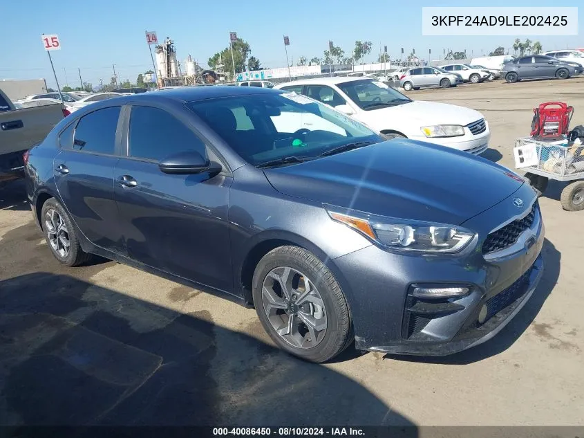 2020 Kia Forte Lxs VIN: 3KPF24AD9LE202425 Lot: 40086450